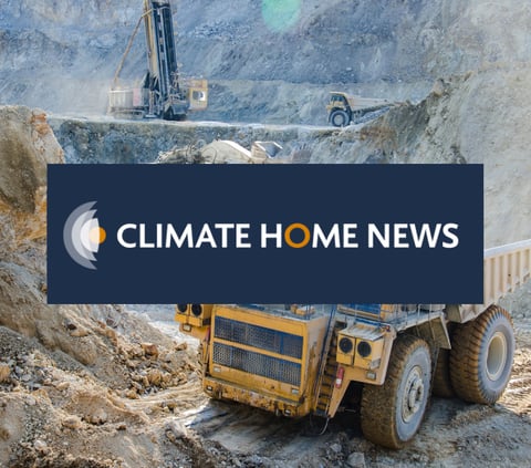 Mining pit with truck